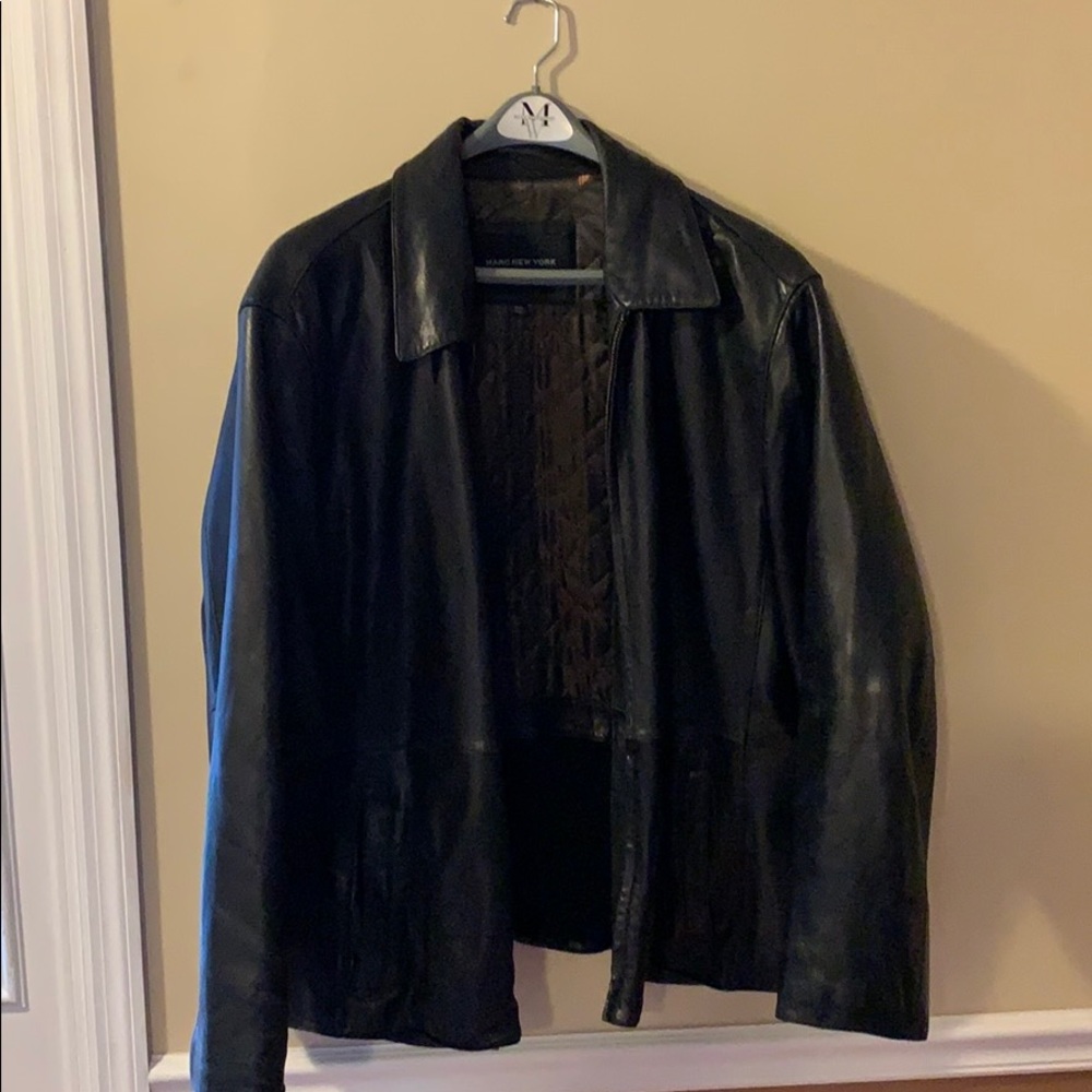 Marc New York XXL black leather jacket XXL